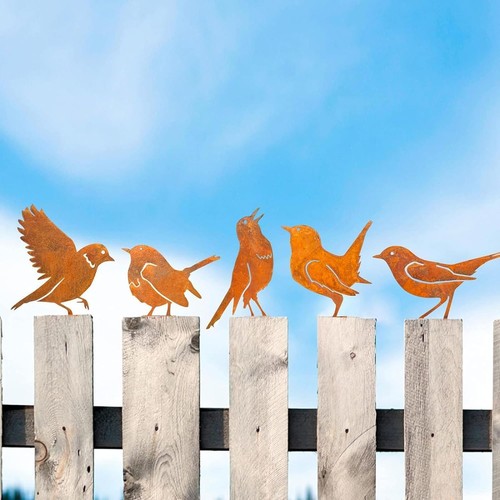 Gartendeko rost vogel stück - vogel,