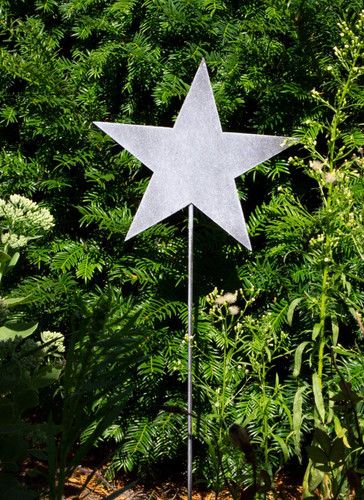 Gartenstecker stern metall - gartenstecker,