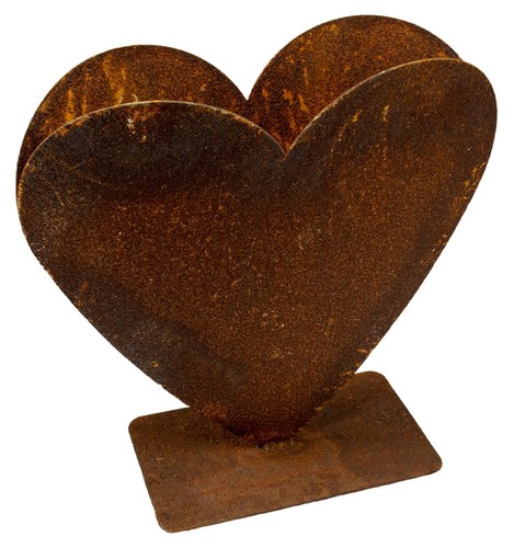 Rost herz zum bepflanzen - herz,
