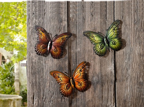 Metall deko schmetterling - metall-deko, "schmetterling"