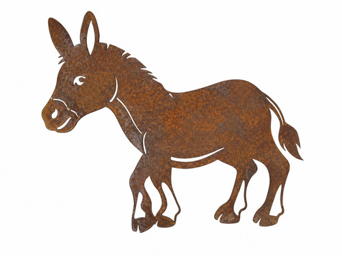 Metall tierfigur edelrost - metall,