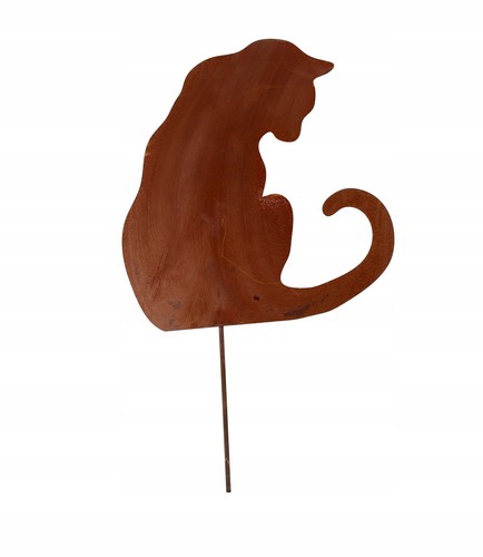 Katze garten dekoration - garten, metall