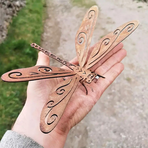 Libelle edel rost deko 20 - "libelle",