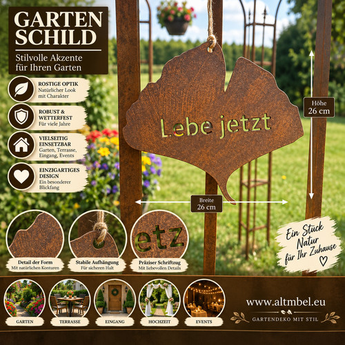 Ginkgo blatt lebe - blatt, jetzt“