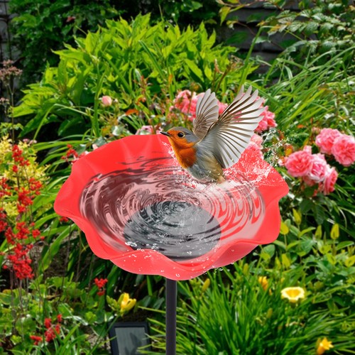 Gartenstecker vogeltränke aus - gartenstecker,