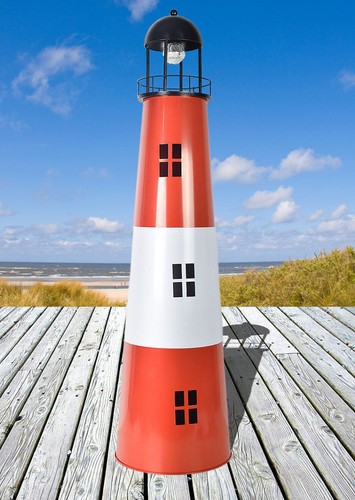 Großer leuchtturm aus metall - großer,