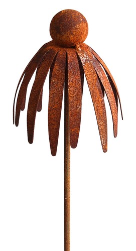 Rost gartenstecker sonnenhut - rost,