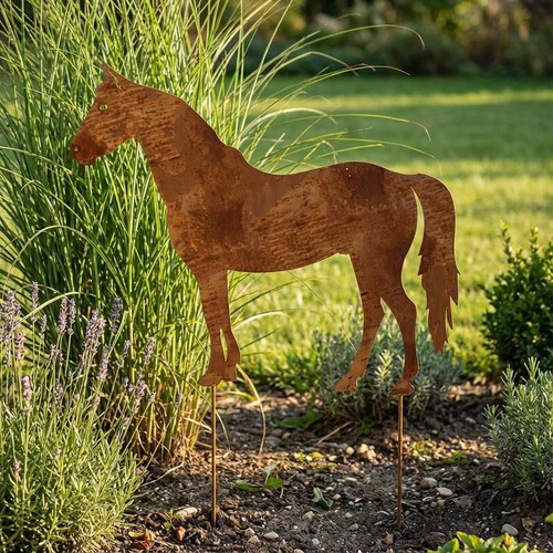 Garden horse dekoration metall - horse,
