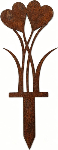Metall gartendeko herz - metall,