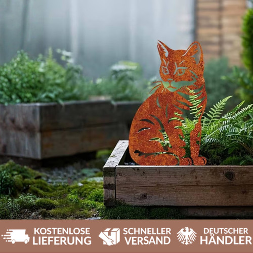 Rost katze dekoration edelrost - rost,