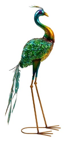 Metall pfau vogel - metall, dekoration