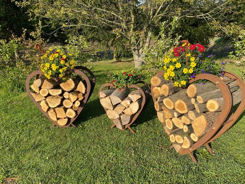 Holz regal gartendeko edelrost - holz,